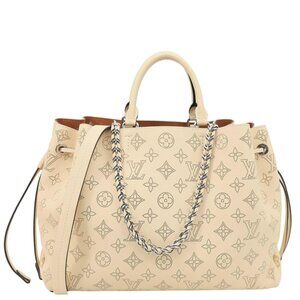 Louis Vuitton  Bella Mahina Leather Tote Bag Cream